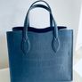 Beautiful Furla Era tote in grey croc-embossed genuine leather. Image 2
