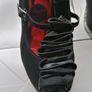 Women's Black and Snake Print Shoe's Size 6 wide fit Image 2