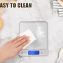 Food Scale, Rechargeable Kitchen Scale with Trays 500g/0.01g, Tare Function Digital Scale Grams and Ounces, for Weight Loss, Dieting, Baking, Cooking, Meal Prep, Coffee, Jewelry, Silver (FREE POSTAGE) Image 4