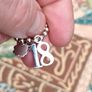 Heavy 925 silver ball necklace with 18th pendant Image 6