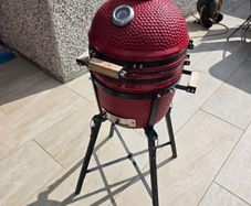 Ceramic bbq egg Kamado Bono Minimo Red