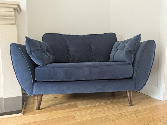 DFS Zinc French Connection Cuddler Armchair