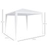 Garden Pop-up Gazebo Marquee, 2.7x2.7m-White (FREE POSTAGE) Image 6