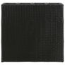 Garden Raised Bed with 4 Pots 2 pcs Poly Rattan Black(2x41084) Image 2