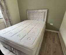 Double bed, base and matress & headboard