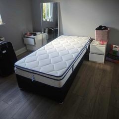 NEW single bed + base.