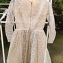 1940's Satin and Lace Dress Image 4