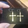 Vintage Cross Earrings Image 2