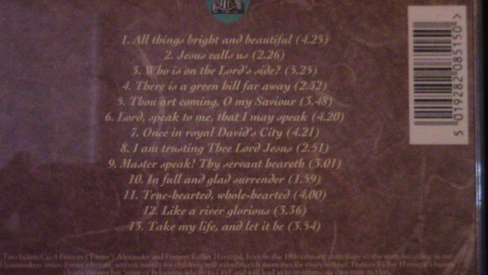 The Hymn Makers - Cecil Frances Alexander & Frances Ridley Havergal CD