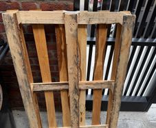 wooden palette for shipping/storage
