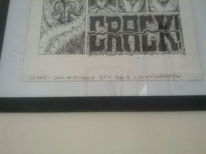Original Slaine Artwork from 2000ad