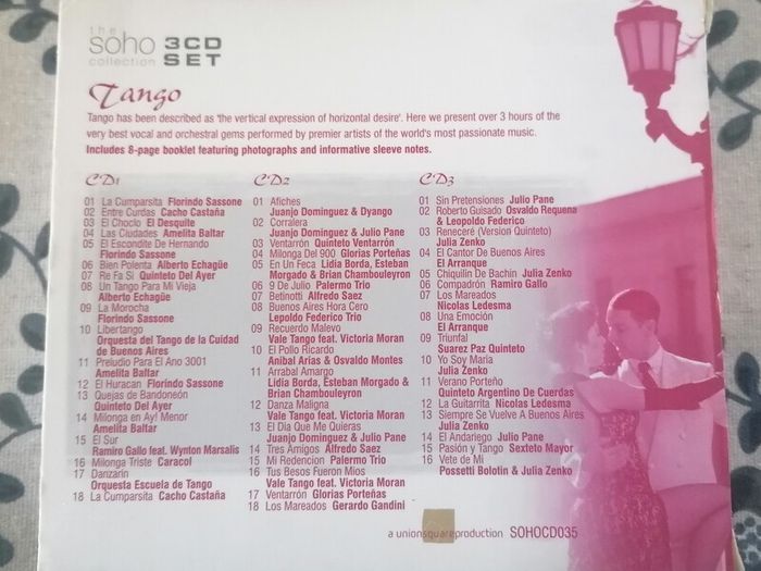 Tango: Sound of Argentine Tango Box Set CDs