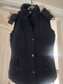 Fat FACE Navy Gilet