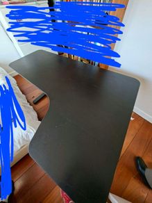 IKEA Bekant corner desk (Right)