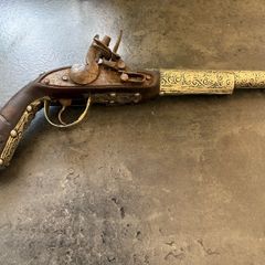 FINE REPLICA OF 18 th Century OTTOMAN Flintlock Pistol, horn inlay,non firing.