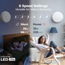 4 Inch Reversible Bathroom Extractor Fan, 6 Speeds, Remote Control, Status Indicator, Smart Memory, IPX4, Silent Ventilation Fan Image 3