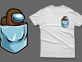 Brown impostor in the pocket among us t-shirt imposter among us t-shirt impostor t-shirt
