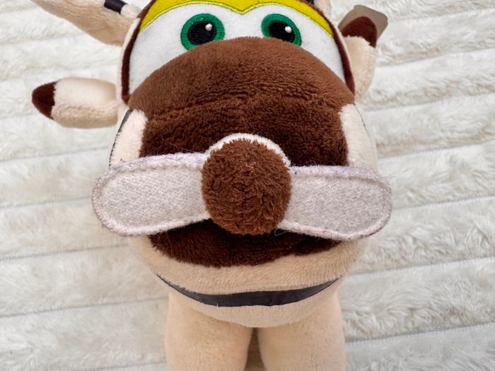 Super Wings Flying Friends Soft Plush Toy AirPlane Bello approx. 18 cm. Dirty Used Please see photos