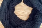 Snood - Black Knitted with Sequins