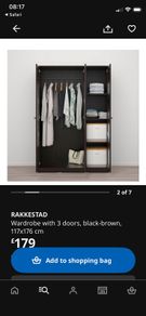 wardrobe Ikea black