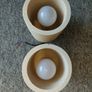 2 lamps. Material - stone, wood. Image 3