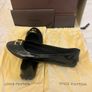 Louis Vuitton Oxford Ballerina Patent Leather Black Brand New Image 7