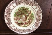 Vintage Royal staffordshire Pottery Rural Scenes 10 inch picture dinner plate cottagecore
