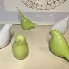 Ceramic Table Decoration Birds (set of 2)