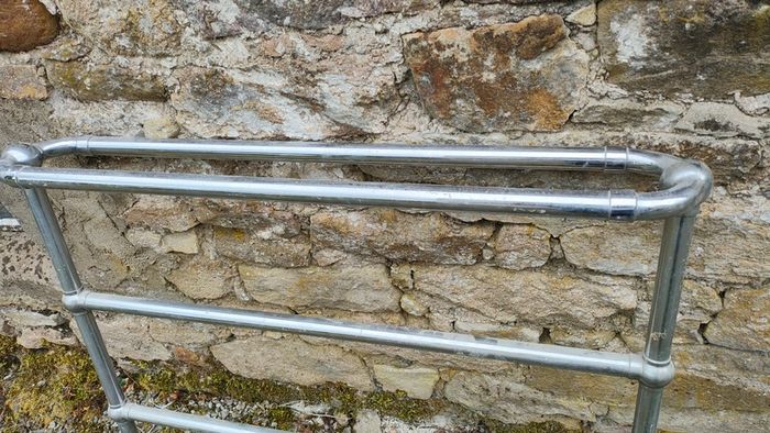 Vintage Chrome Towel Rail
