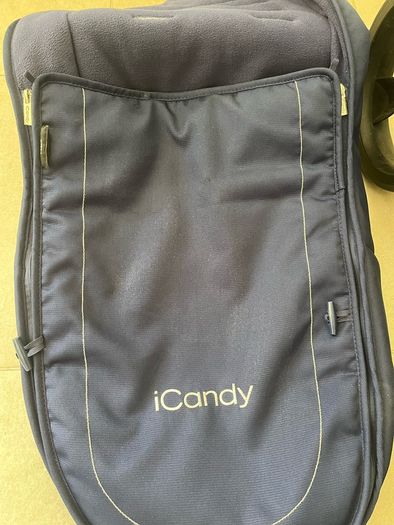iCandy Peach Royal blue & Brown leather