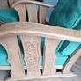 Pair of green arm chairs. Image 2