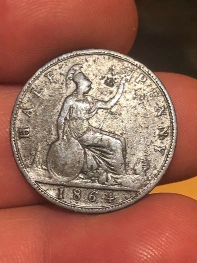 1864 Halfpenny Victoria