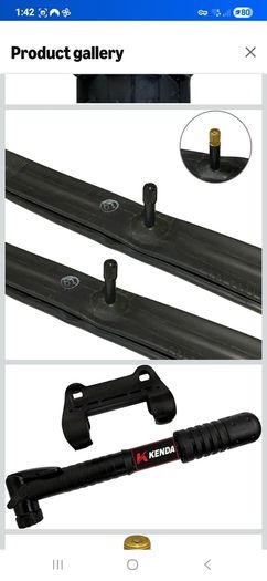 Kenda Smoke 26 x 2.10 Mountain Bike Tyres with Schrader Valve Inner Tubes (PACK OF 2) + MINI PUMP