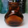 59 - Beautiful Vintage 4oz Bovril Dark Brown Glass Embossed Letters Jar Image 4