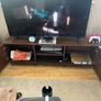 MidCentury Modern TV Unit Walnut & Gold 150cm Image 2