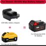 Battery Adapter for DeWalt 18 20V Lithium Battery Convert to for Milwaukee 18V Battery Cordless Power Tool Image 3