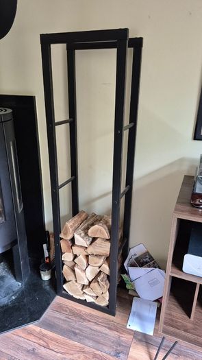 Metal log rack