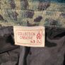 Vintage Shirt Dress Green and Navy Print Image 6