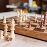 Handmade Chessboard - Walnut, Maple and Oak with Pieces Image 3
