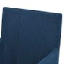 Dining Chairs with Armrests 6 pcs Blue Fabric Image 6