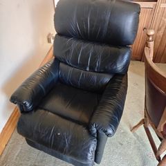 Leather recliner