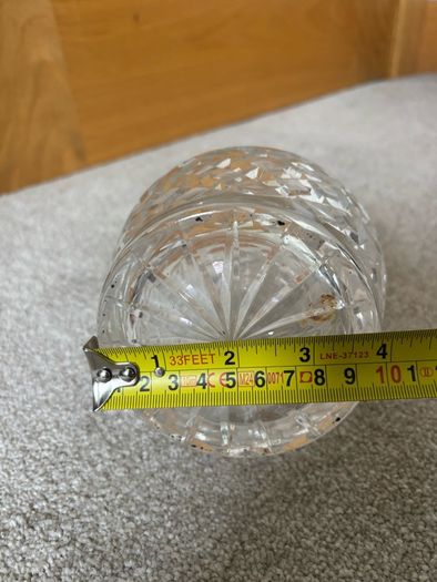 Vintage Waterford Crystal Decanter: Glendore Pattern, Laurel Leaf