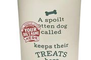 New Personalised dog treat jar/ container.