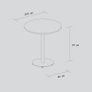 Tiptoe MOKA bistro table - solid oak Image 3
