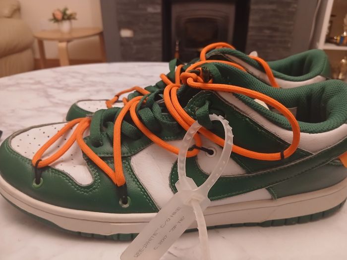 Nike Dunk Low Off-White Pine Green - Size UK 10