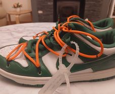 Nike Dunk Low Off-White Pine Green - Size UK 10