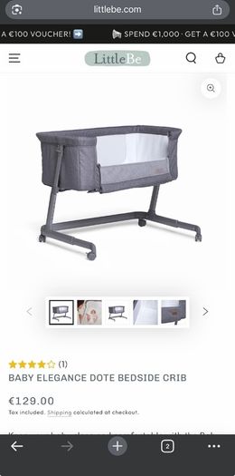bedside crib