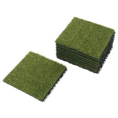 Artificial grass tiles floor decking