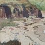 Original Watercolour of Dunure Castle by Robert Houston RSW (Framed) Image 6