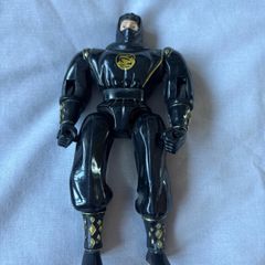 vintage 1995 Bandai Mighty Morphin Power Rangers Black Ninja Ranger